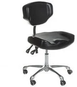 Wyposażenie studia tatuażu - Inkoo Taboret tatuażysty obrotowy z oparciem ELMO INKOO BD-ELMO - miniaturka - grafika 1