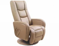 Fotele - Halmar PULSAR recliner z funkcją masażu beżowy - miniaturka - grafika 1