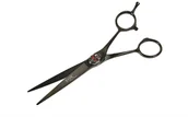 Nożyczki fryzjerskie - FOX FOX Barber Expert Nożyczki Fryzjerskie CZARNE 6.0" z Czaszką - miniaturka - grafika 1