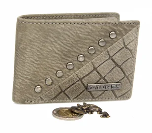 Jennifer Jones Portfel Męski Skórzany Skóra Licowa Mały Poziomy Bez Zapięcia Jedno Skrzydełko Do Góry 5562 RFID - Portfele - miniaturka - grafika 7