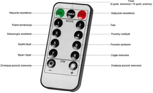 VOLTRONIC ZWISAJĄCE LAMPKI CHOINKOWE NA DOM 200 DIOD CIEPŁO BIAŁYCH + PILOT 30010159 - Oświetlenie świąteczne - miniaturka - grafika 4