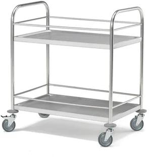 AJ Wózek z dwiema półkami stal nierdzewna 100kg 860x540x925 mm 27003 - Inne urządzenia handlowo-usługowe AJ Wózek z dwiema półkami stal nierdzewna 100kg 860x540x925 mm 27003 - Inne urządzenia handlowo-usługowe - miniaturka - grafika 1