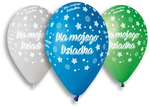 Gemar Balloons Balony 13", "Dla mojego Dziadka", mix, Gemar, 5 szt GS120/DMD - Dzień Babci i Dzień Dziadka - miniaturka - grafika 2