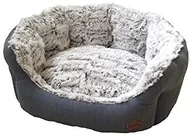Legowiska dla psów - Nobby łóżko komfortowe owalne Cacho - dla psów i kotów, szary/niebieski 60510 - miniaturka - grafika 1