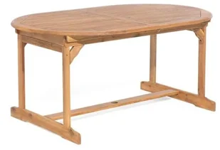 Beliani Zestaw ogrodowy stół i 8 krzeseł z niebieskimi poduszkami MAUI - Meble ogrodowe - miniaturka - grafika 6