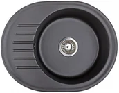 Zlewozmywaki - Brenor Granitowy Zlewozmywak CAME czarny camecz - miniaturka - grafika 1