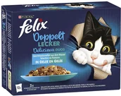 Mokra karma dla kotów - Purina Felix Fantastic 2 smaki (So gut...), 12 x 85 g - Rybny mix - miniaturka - grafika 1