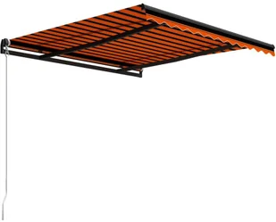 VidaXL Lumarko Ręcznie zwijana markiza, 350 x 250 cm, pomarańczowo-brązowa! 3055189 VidaXL - Markizy - miniaturka - grafika 3