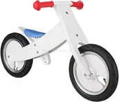 Rowerki biegowe - Bikestar Rowerek biegowy dwukołowy Bike Star 12" drewniana obracana rama 2 w 1 biały RU-12-WD-FX-WHIT - miniaturka - grafika 1