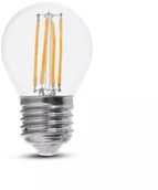 Żarówki LED - V-TAC Żarówka LED 6W Filament E27 Kulka G45 Przeźroczysta VT-2366 4000K 600lm 3800157659215 - miniaturka - grafika 1
