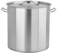 Garnki - Garnek 17 l z podziałką grube dno stal nierdzewna nitowane uszy YG-00013 - miniaturka - grafika 1