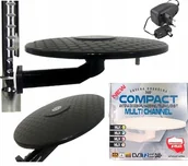 Anteny TV - Antena Dookólna Dvb-t Tv Czarna Aktywna MUX8 - miniaturka - grafika 1