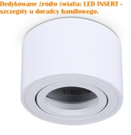 Oprawy, klosze i abażury - Kobi Oprawa do nabudowania OH36S BIAŁA KPOH36SBI - miniaturka - grafika 1