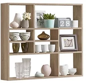 Półki łazienkowe - Unbekannt FMD meble 269  001 regał ścienny drewno, dąb, 90 x 16 x 78,5 cm 269-001 - miniaturka - grafika 1