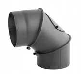 Akcesoria kominkowe - Kolano kolanko Żaroodporne regulowane fi 130mm - miniaturka - grafika 1