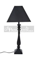 Lampy stojące - Jolipa LAMPA STOŁOWA-NOCNA - Z ABAŻUREM - Czarna 65,5 cm / 28975 - miniaturka - grafika 1