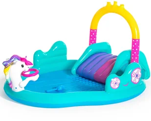 Basen Dmuchany/ Plac Zabaw Ze Zjeżdżalnią Jednoroż - Materace dmuchane i koła do pływania - miniaturka - grafika 3