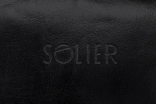 Solier Męska skórzana kosmetyczka Perth SK01 czarny 16438 - Kosmetyczki, organizery i kuferki - miniaturka - grafika 7