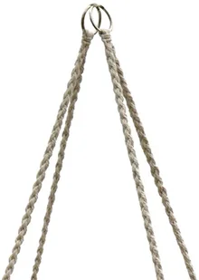 SASKA GARDEN Hamak ażurowy fotel wiszący 80x60cm z poduszką ecru - Fotele ogrodowe wiszące - miniaturka - grafika 4