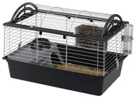Sprzęt podróżny i transportery dla psów - Ferplast Klatka dla królików i gryzoni Casita 80, czarna, 78x48x50 cm - miniaturka - grafika 1