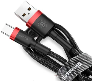 Baseus Kabel Cafule USB-C 3A 0.5M red black CATKLF-A91 - Kable USB - miniaturka - grafika 11