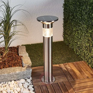 Lampenwelt com Lampa cokołowa LED Jalisa, solarna, czujnik - Lampy ogrodowe - miniaturka - grafika 3