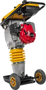 Polska CEDRUS ST01 ZAGĘSZCZARKA SKOKOWA DO GRUNTU UBIJARKA PŁYTOWA SKOCZEK 75kG + KOŁA TRANSPORTOWE - Ubijarki i zagęszczarki - miniaturka - grafika 3