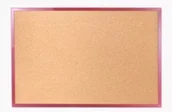 Tablice i flipcharty - Allboards Tablica korkowa w kolorowej ramie 90x60 cm CZERWONA TK96CE - miniaturka - grafika 1