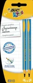 Artykuły biurowe - BiC Ołówek grafitowy Kids trójkątny Beginners 2 sztuki mix kolorów - miniaturka - grafika 1