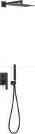 Zestawy prysznicowe - Tres Study Exclusive zestaw podtynkowy czarny 20228004NM - miniaturka - grafika 1