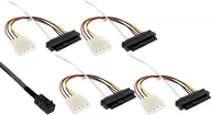 Kable komputerowe i do monitorów - InLine Mini SAS HD Kabel SFF-8643 4x SFF-8482 + Power 0.5m 27632A - miniaturka - grafika 1