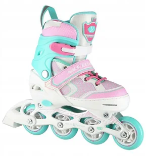 Nils EXTREME NA14198 BIAŁO-TURKUSOWY ROZM. M(35-38) ŁYŻWOROLKI EXTREME 16-01-134 - Rolki - miniaturka - grafika 4