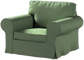 Pokrowce na meble - Dekoria Pokrowiec na fotel Ektorp zielony melanż 103 x 82 x 73 cm Amsterdam 612-704-44 - miniaturka - grafika 1