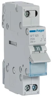 Hager Modułowy przełącznik instalacyjny SFT125 25A 1P SFT125 - Wyłączniki światła i elektryczne - miniaturka - grafika 2