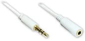 Kable - Good Connections przedłużacz MiniJack, wtyczka jack audio kabel przedłużający, 3-biegunowy, na gniazdo jack, 20 m Czarny 1,0 m biały AS-35V3W1 - miniaturka - grafika 1