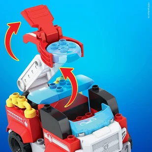 Fisher Price Mega Bloks Psi Patrol Zestaw Wóz strażacki Marshalla GYJ01 887961977610 - Klocki - miniaturka - grafika 4