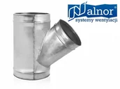 Złącza i kolanka wentylacyjne - Alnor Trójnik wentylacyjny 45° redukcyjny 315x160mm TSV-45-315-160 - miniaturka - grafika 1