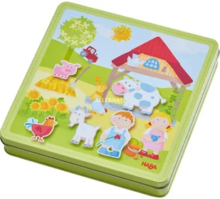 Haba Magnetyczna zabawka Farma Piotra i Pauliny 301951 - Układanki dla dzieci - miniaturka - grafika 2