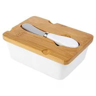 Inne naczynia kuchenne - Fl1 MASELNICA ADRIA Z POKRYWĄ I NOŻYKIEM 2PC-KPL-JA7165 - miniaturka - grafika 1