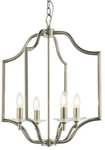 Endon LAMPA wisząca LAINEY 81916 Endon świecznikowa OPRAWA metalowy ZWIS na łańcuchu mosiądz przezroczysty 81916 - Lampy sufitowe - miniaturka - grafika 2