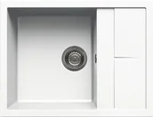 Zlewozmywaki - Elleci UNICO 125 white K96 KERATEK PLUS (LKU12596) - miniaturka - grafika 1