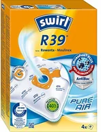 Akcesoria do odkurzaczy - Swirl R39 Micropor Plus Worki Do Odkurzacza Rowera I MoulineX, 4 Sztuki, Biały MicroPor Plus - miniaturka - grafika 1