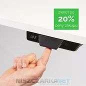 Biurka - Fellowes Biurko elektryczne - Baza do biurka z regulowaną wysokością Fellowes LEVADO - biała - promocja Cashback - odbierz 20% ceny zakupu od Fellowes - miniaturka - grafika 1