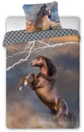 Pościel dla dzieci - Faro TEKSTYLIA SPÓŁKA Z O O KOMANDYTOWA Pościel 140 x 200 Młodzieżowa Horses 003 Piorun 1226173 - miniaturka - grafika 1