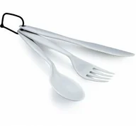 Kuchnia turystyczne i akcesoria - GSI Outdoors Zestaw sztućców turystycznych TEKK CUTLERY SET Srebrny - miniaturka - grafika 1