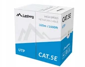 Kable miedziane - LANBERG Kabel Sieciowy Utp Kat 5E 305 m Skrętka - miniaturka - grafika 1