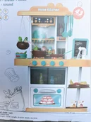 Zabawki AGD - LT77 Kuchnia Zabawkowa Dla Dzieci Para Wodna 72 cm - miniaturka - grafika 1