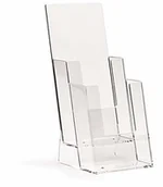 Pojemniki biurowe - Taymar taymar stojak na prospekty/ulotki 2 półki 1/3 A4 jedna za drugą LA-120 - miniaturka - grafika 1