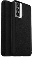 Etui i futerały do telefonów - Otterbox Etui na folio premium ze skóry folio, odporne na upadki styl dla Samsung Galaxy S21+ 5G - czarne 77-82086 - miniaturka - grafika 1