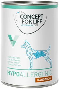 Concept for Life Veterinary Diet Hypoallergenic kangur 24 x 400 g - Mokra karma dla psów Concept for Life Veterinary Diet Hypoallergenic kangur 24 x 400 g - Mokra karma dla psów - miniaturka - grafika 1